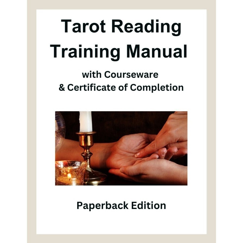 TAROT Reading Training Manual with  Certificate Of Completion